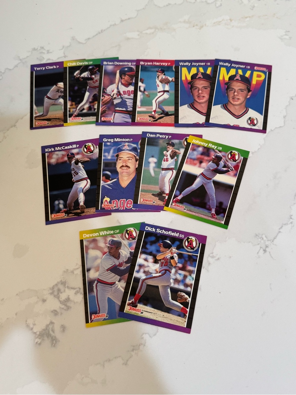 Baseball Cards Donruss 89  California Angels Set of 12